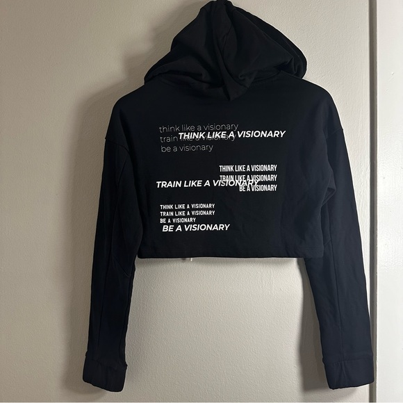 Gymshark Cropped Hoodie XS Be A Visionary - Picture 1 of 6